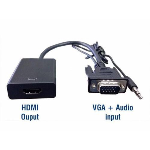 Cáp chuyển đổi vga sang hdmi có audio (vga ra hdmi )
