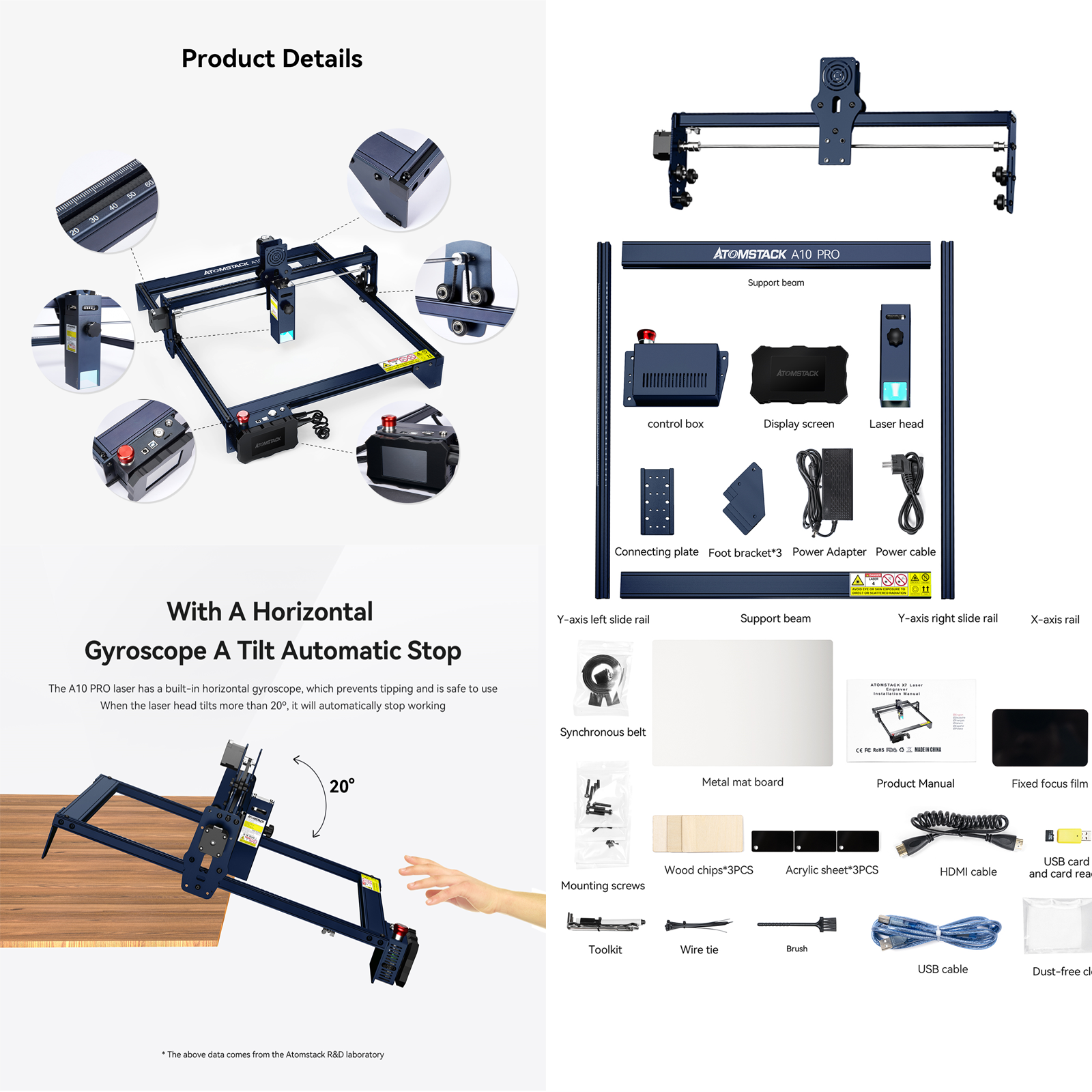 ATOMSTACK A10 PRO máy khắc laser mini cũ,máy cnc mini khắc gỗ -Khắc dưa hấu, dừa,thép không gỉ, ván ép,làm đồ thủ công Cung cấp video cài đặt