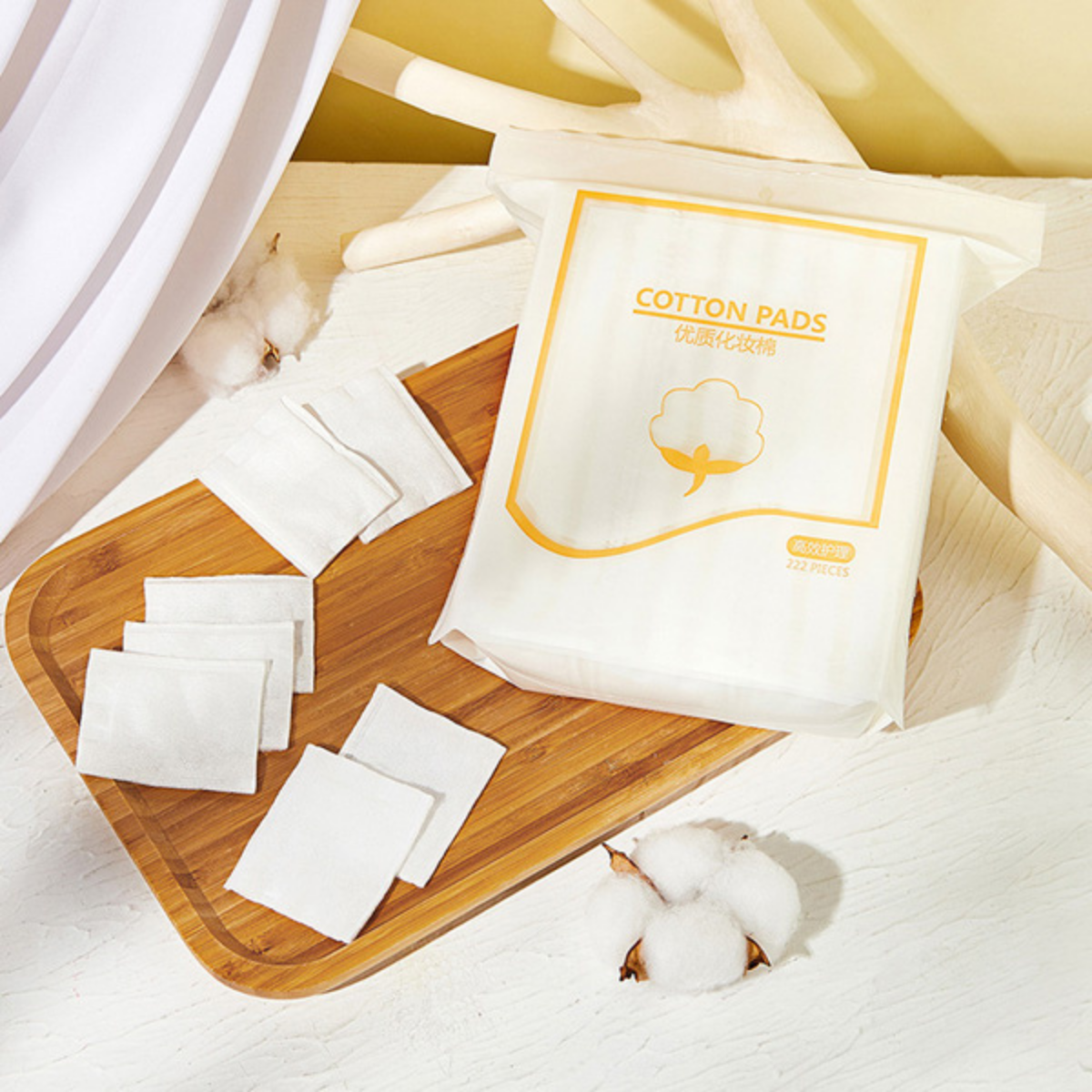 [COMBO TIẾT KIỆM] Bông Tẩy Trang  222 miếng Cotton Pads - Bông Trang Điểm 3 Lớp Cotton Pads