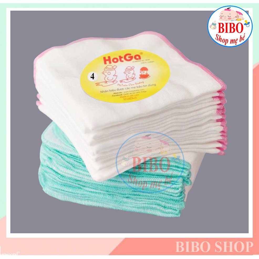 10 Cái Khăn Sữa Cho Bé Sơ Sinh 4 Lớp, Khăn Xô Mềm (1 gói )