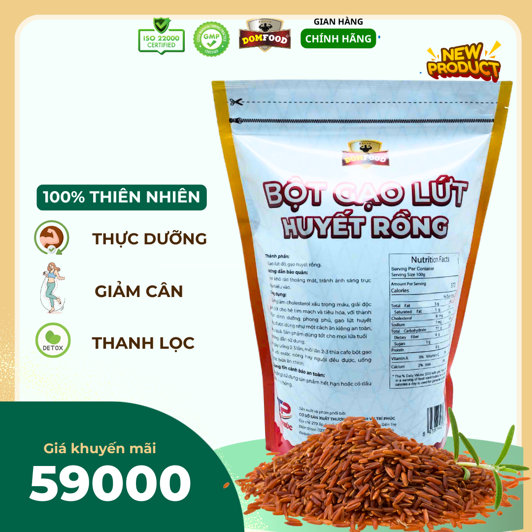 Bột gạo lức giảm cân thực dưỡng ( túi 01 kg)