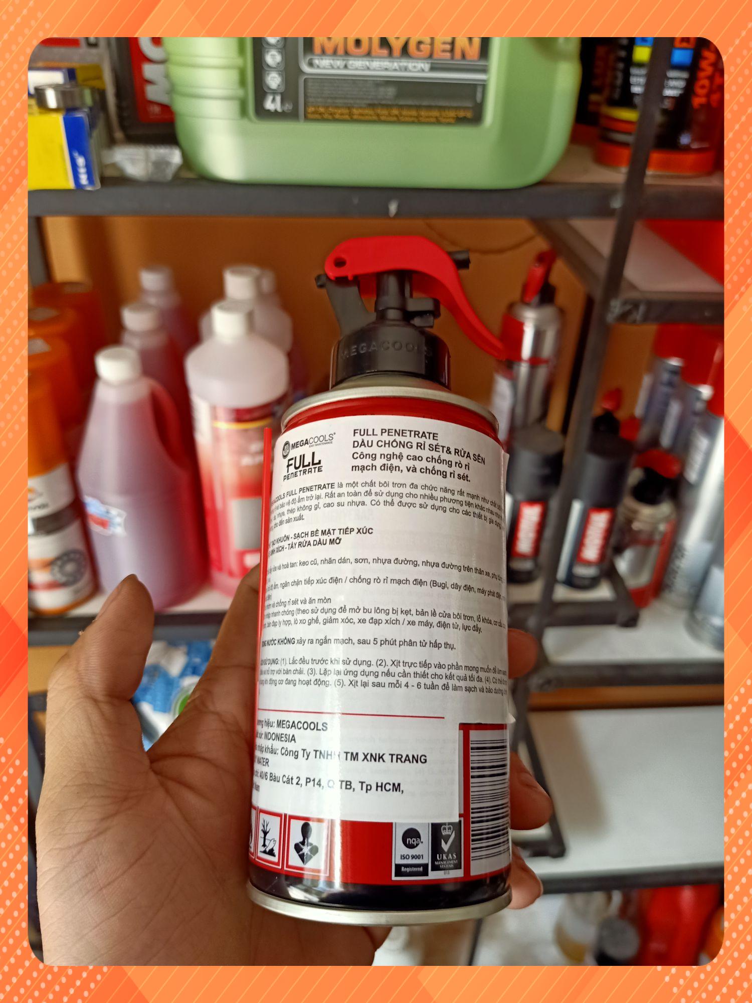 [HCM]rửa sên megacools chai 300ml