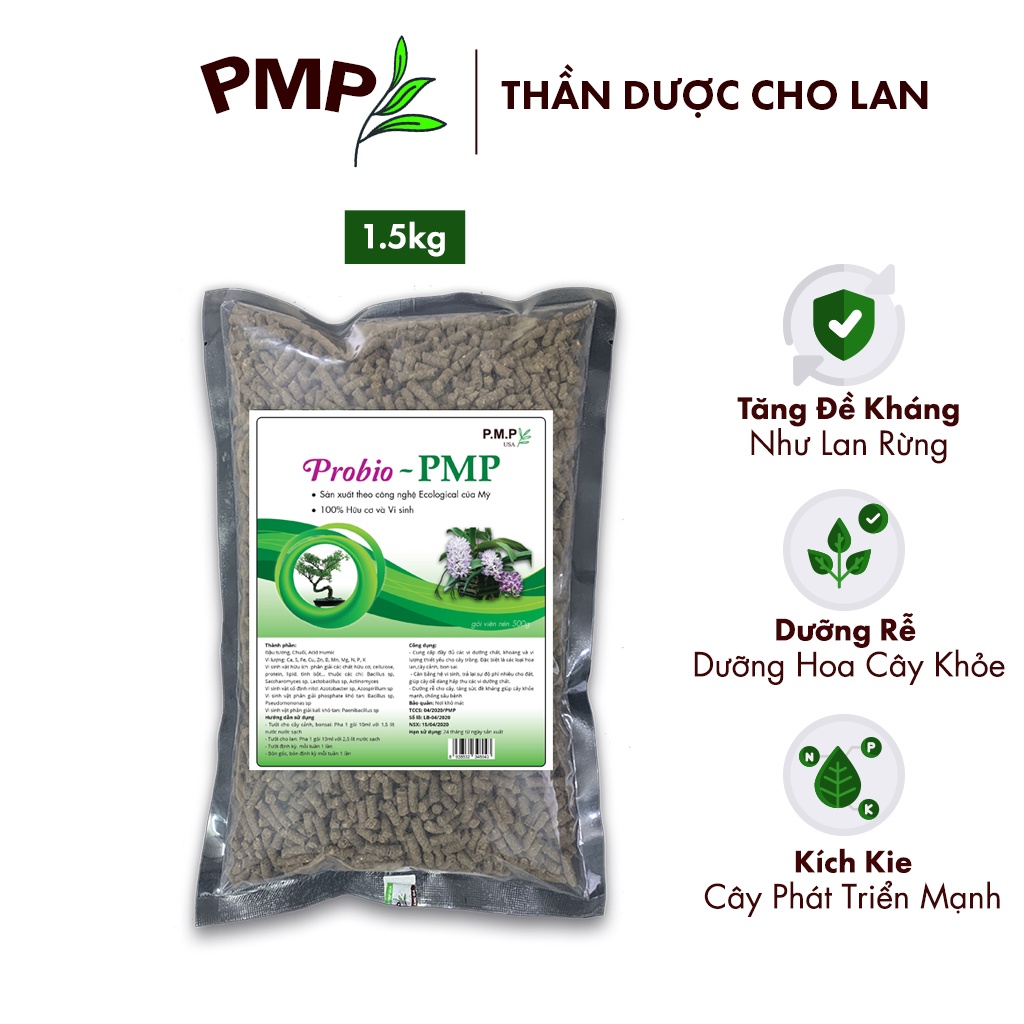 Phân tan chậm cho lan Probio PMP hữu cơ vi sinh 1,5kg