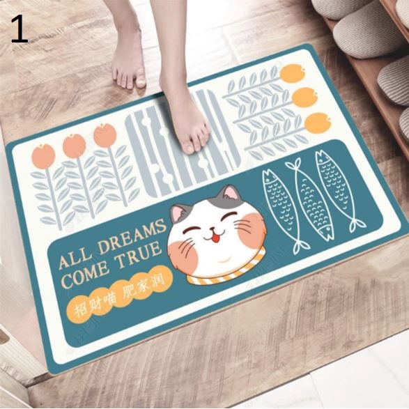 Thảm chùi chân mèo thần tài 40*60, 60*90
