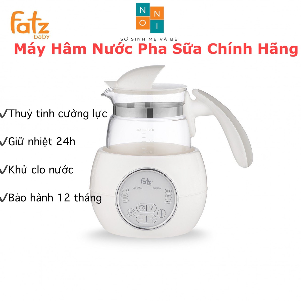 Máy Hâm Nước Pha Sữa Fazt Quick M012 CHÍNH HÃNG Có Điều Chỉnh Và Giữ Nhiệt