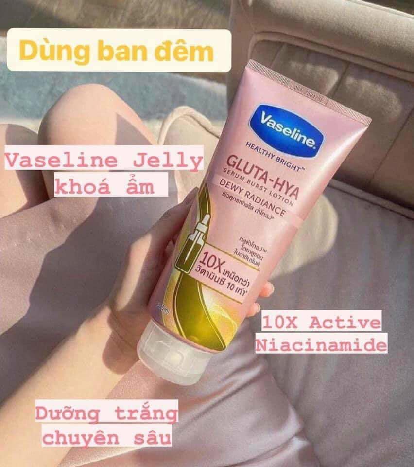 Sữa dưỡng thể ban đêm vaseline tuýp 330ml