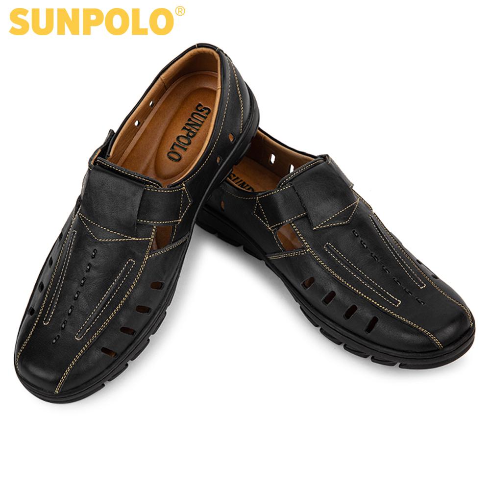 Giày Rọ Nam Da Bò SUNPOLO STA681 (Đen, Nâu)