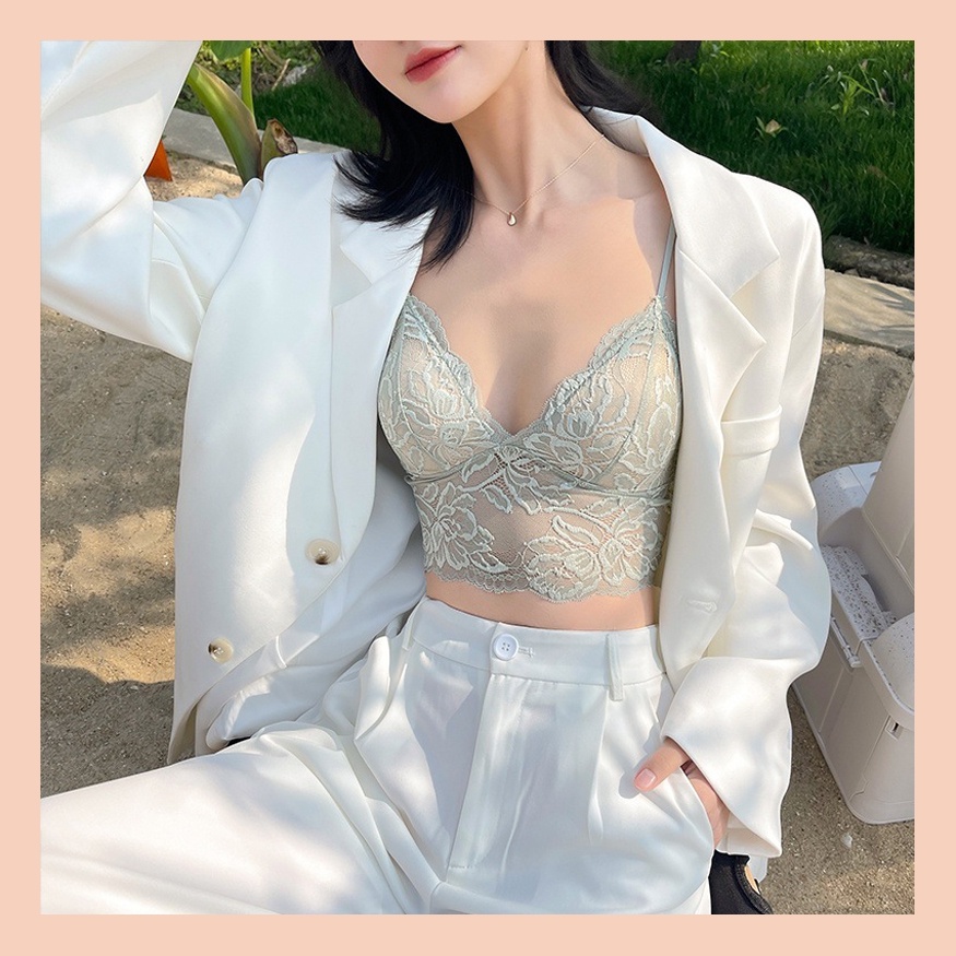 Áo Bra Ren UNDERCOOL Mềm Mại Mút Mỏng Nâng Ngực Nhẹ