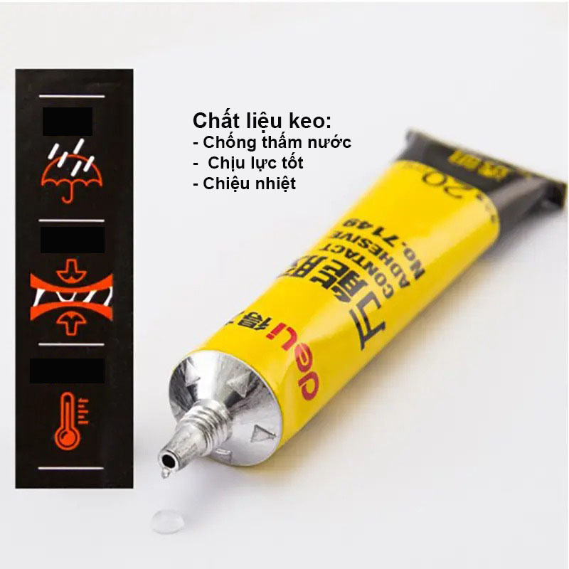 Keo dán đa năng Deli trong, siêu dính