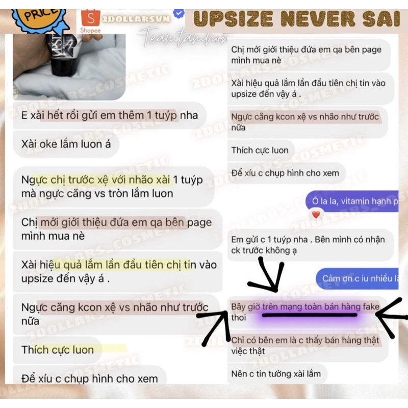 Kem Massage Nở Ngực Upsize 50ml