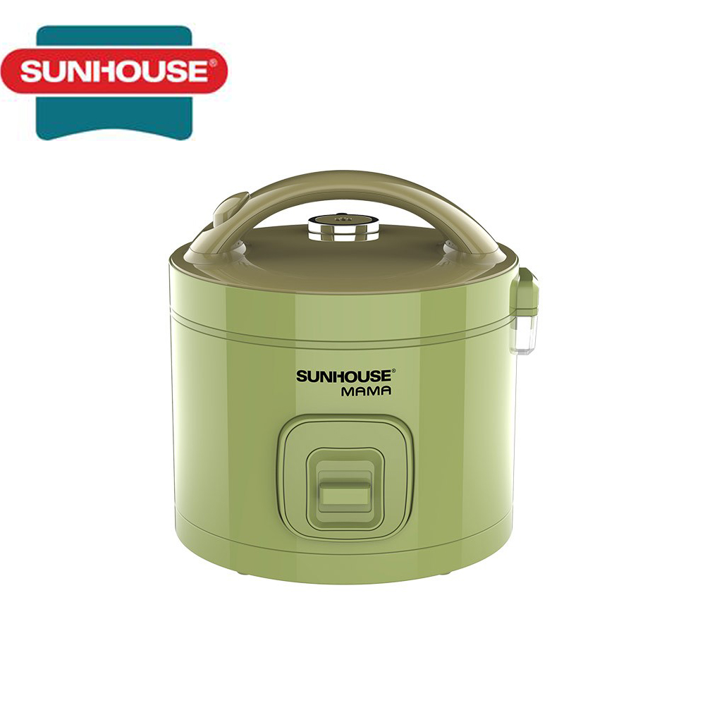 Nồi cơm điện Sunhouse Mama SHD8265 - Nồi cơm điện nhỏ - Nồi cơm điện dung tích 1.2 lít - Công suất 500W, Chống dính phủ Ceramic siêu bền, Bảo hành 24 tháng