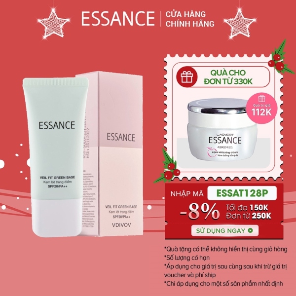 ✐❁▥  Kem lót hiệu chỉnh sắc da kiểm soát dầu Essance Veil Fit Green Base SPF20 PA   30ml giá rẻ
