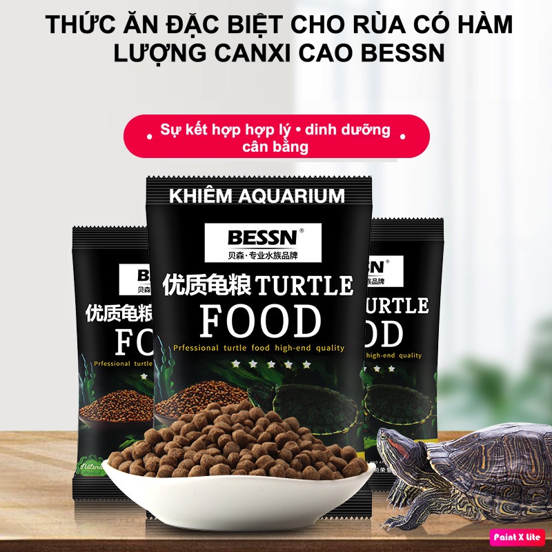 Bessn Turtle Sticks Thức Ăn Cho Rùa- Baba, Bò Sát Các Loại (50g/500g)