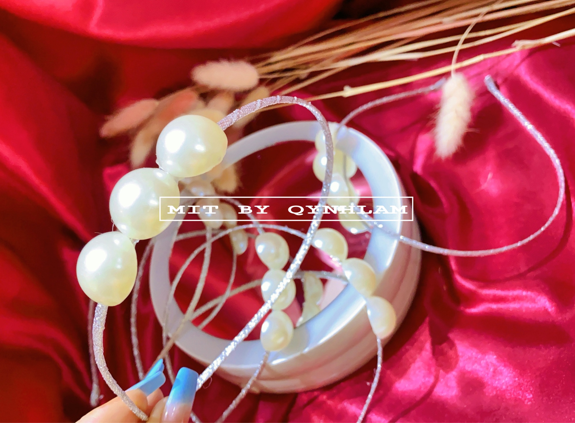 Cài tóc ngọc handmade