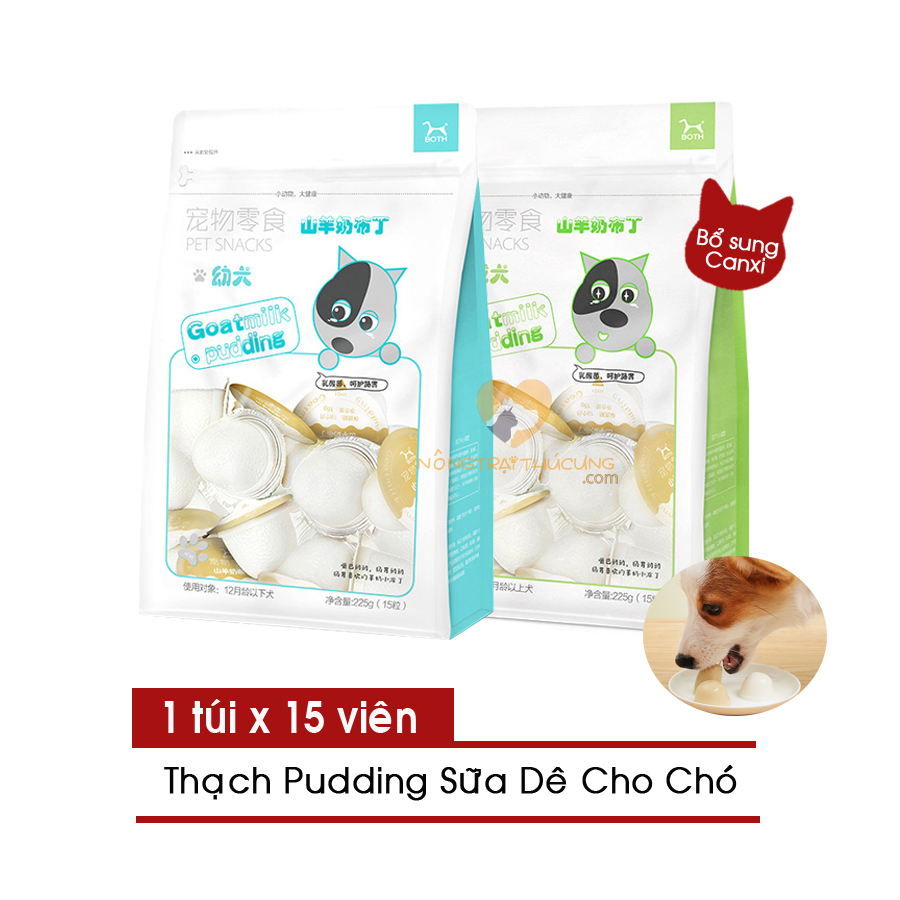 Pudding Thạch Sữa Dê Bổ Sung Canxi Cho Chó - [Nông Trại Thú Cưng]