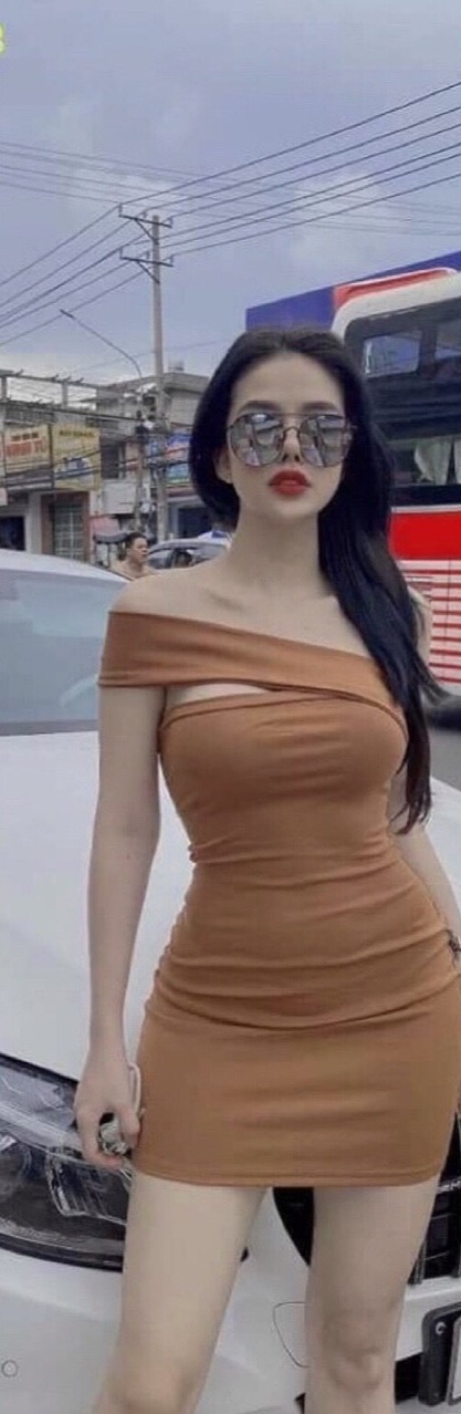 ĐẦM BODY LỆCH VAI HINH THẬT)