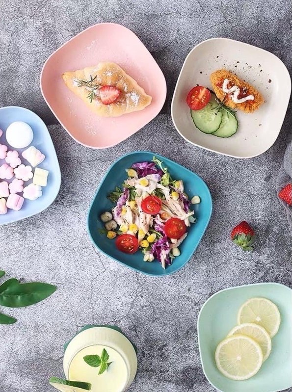 Đĩa nhựa lúa mạch siêu bền(set 8 đĩa)