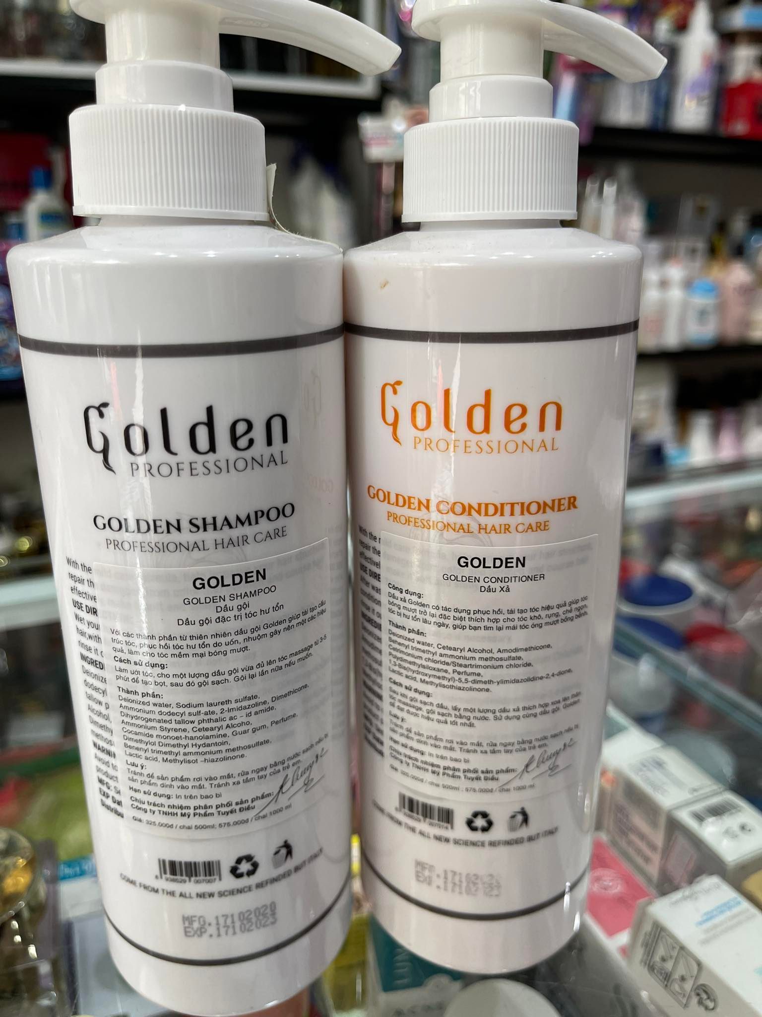Cặp dầu gội xả siêu mượt Golden