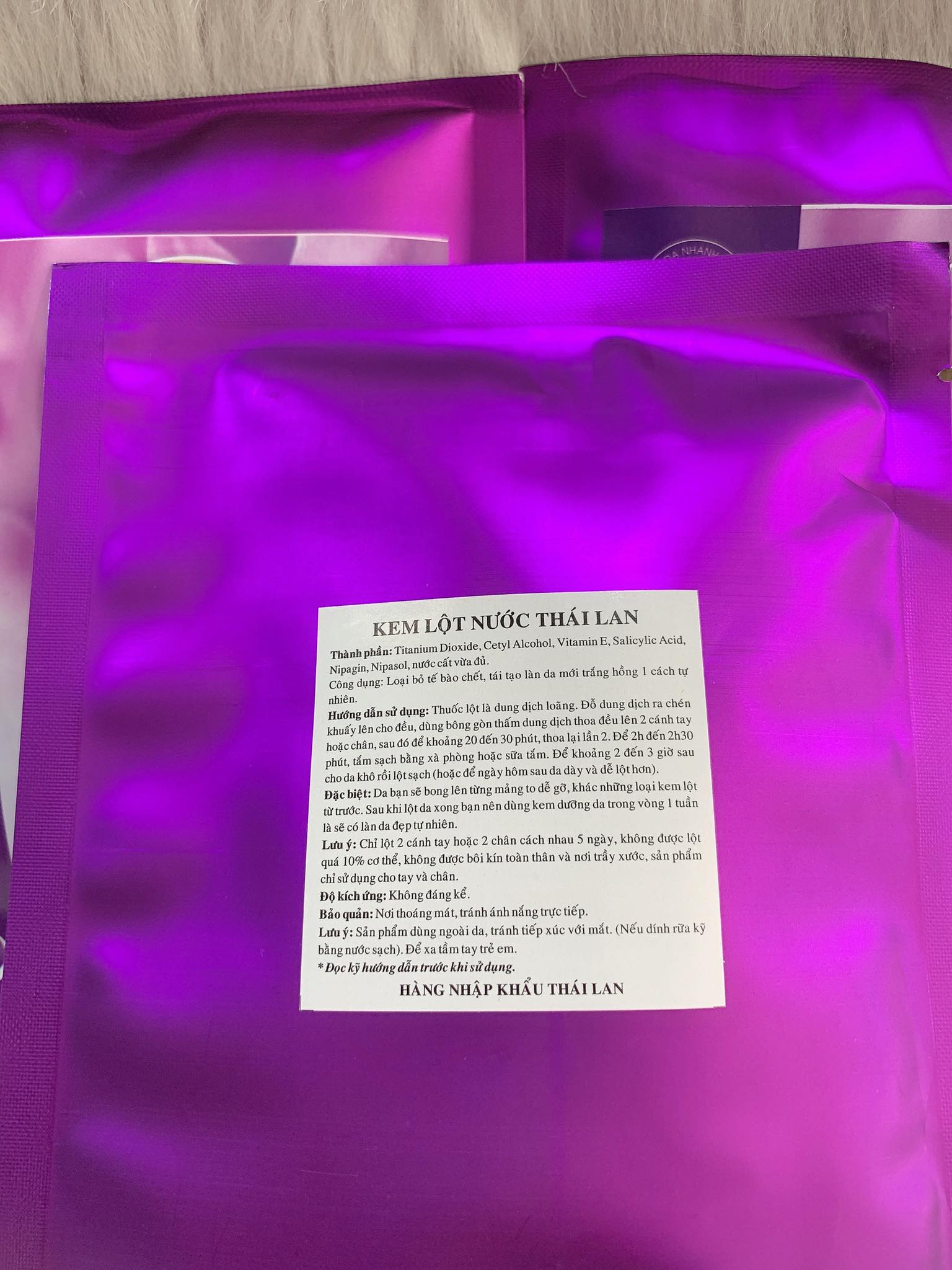 Kem lột nước Thái Lan