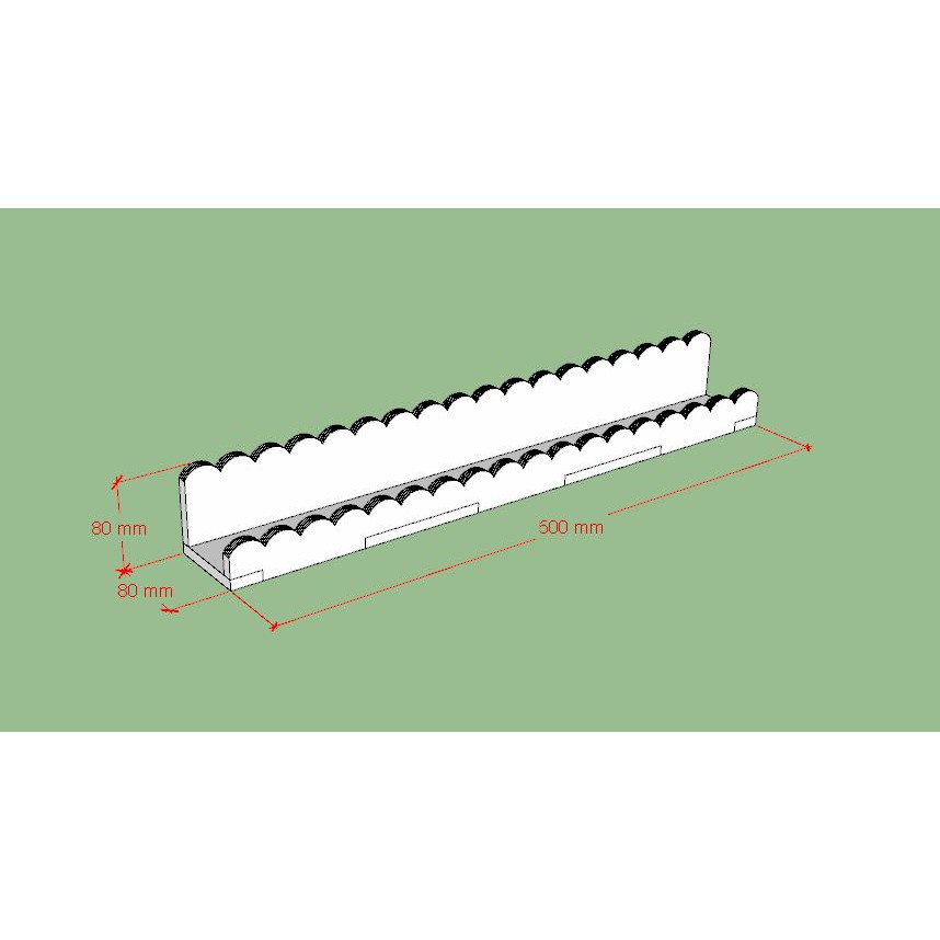 Thanh Để Sơn Nail Treo Tường PVC Bắt Vít