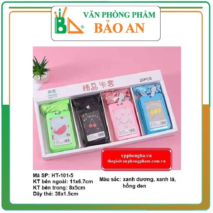 Bộ dây đeo và bao thẻ nhiều màu - Văn phòng phẩm Bảo An