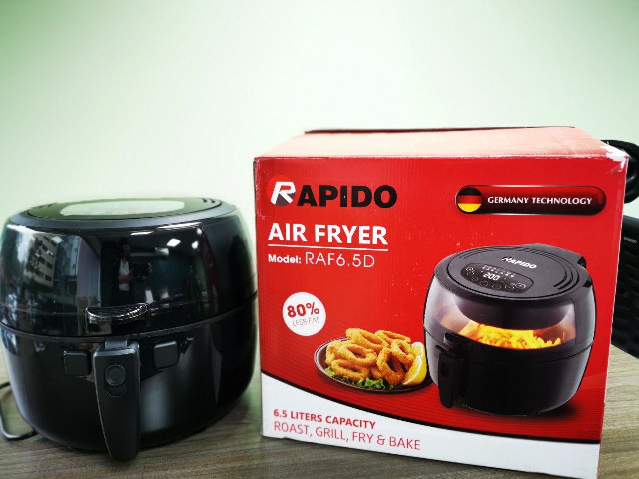 [HCM]Nồi chiên không dầu rapido 65 L