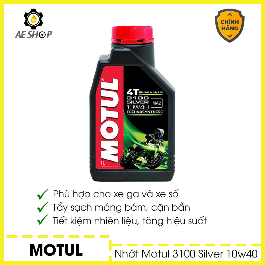 Nhớt Motul 3100 Silver Cho Xe Số 800ml [Chính Hãng]