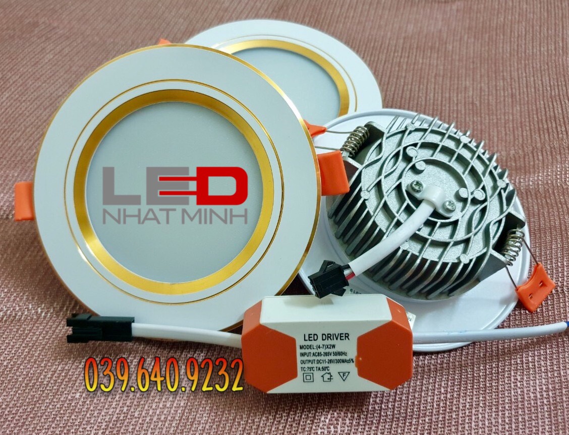 Combo 20 đèn âm trần 7w 3 chế độ sáng