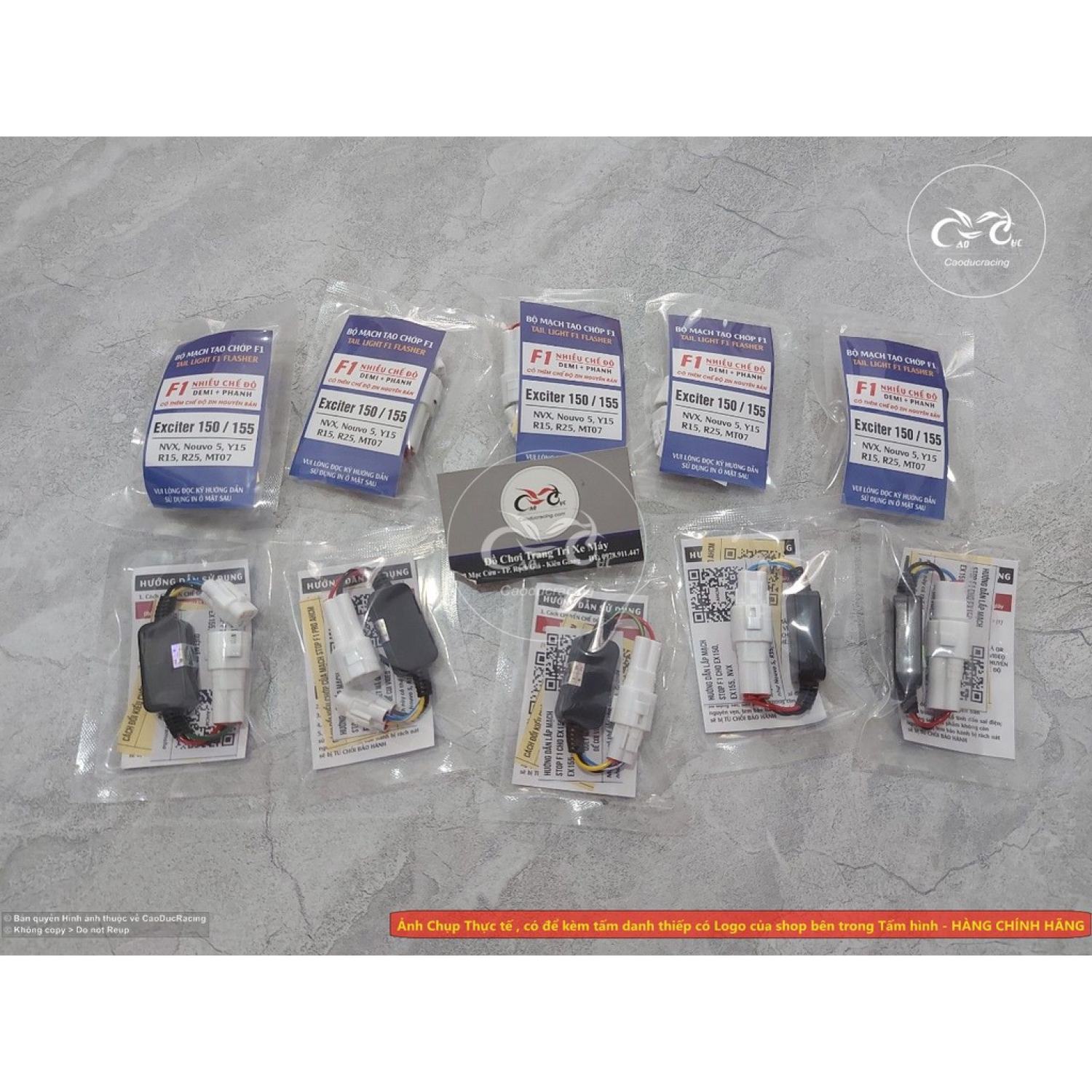 HÀNG MỚI VỀ - Mạch stop chớp F1 nhiều chế độ mẫu mới 2022 cho EX150 EX155 NVX NOUVO 5 , Y15 , R15, R25 MT07