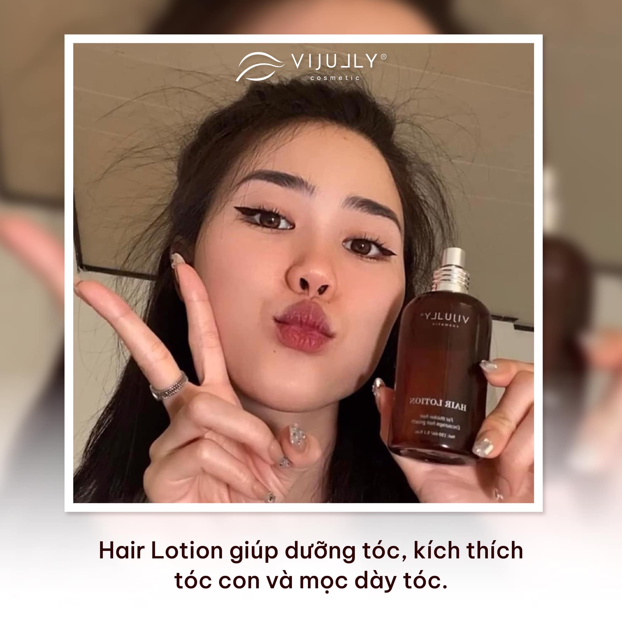 Xịt dưỡng tóc tinh dầu bưởi ( Hair Lotion ) Vi Jully 150ml