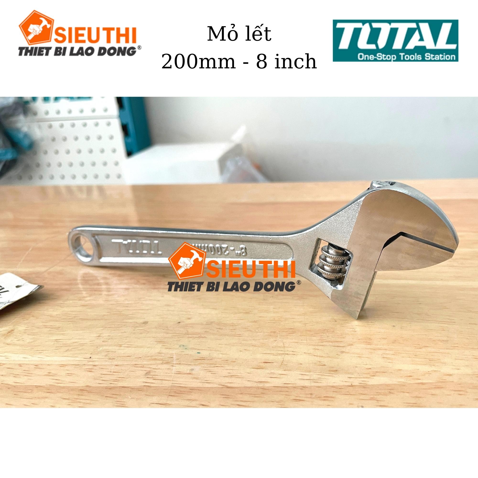 Total Mỏ lết 200mm 8inch Adjustable Wrench THT101083