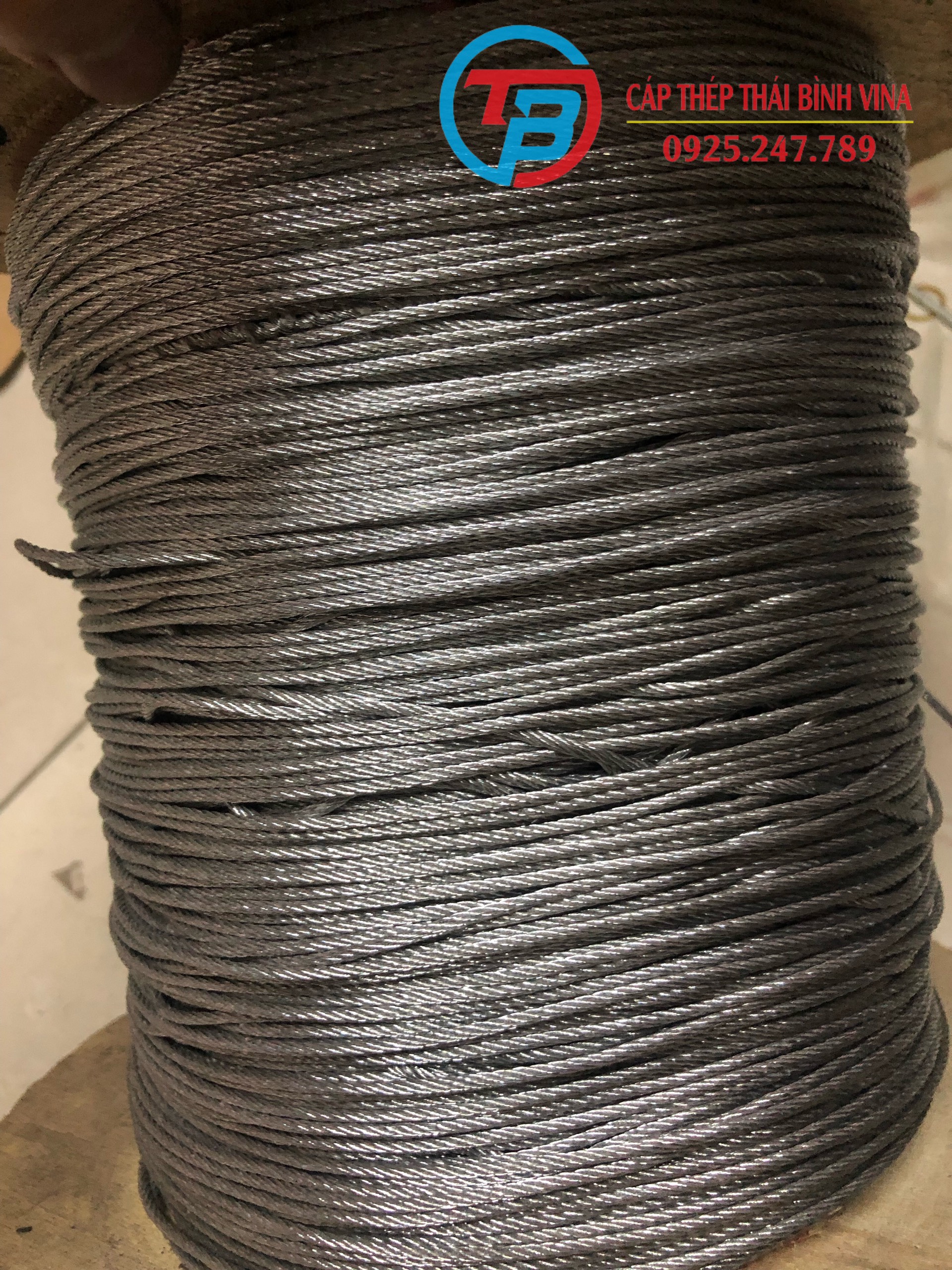Dây cáp thép lụa mạ kẽm Ø [ 6mm ] dài 10 mét – 1000 mét