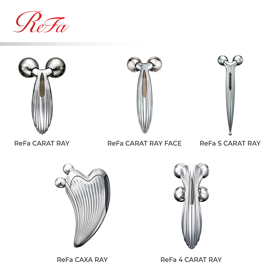 ReFa CARAT RAY FACE - Cây lăn nâng cơ, thon gọn mặt