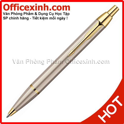 [Chính hãng] Bút Parker IM Silver Gold dạng bấm