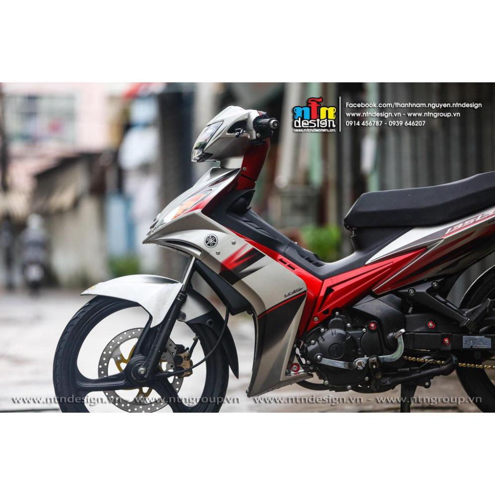 [  ] Tem rời Exciter 135 mẫu LC đỏ đen dán xe bạc