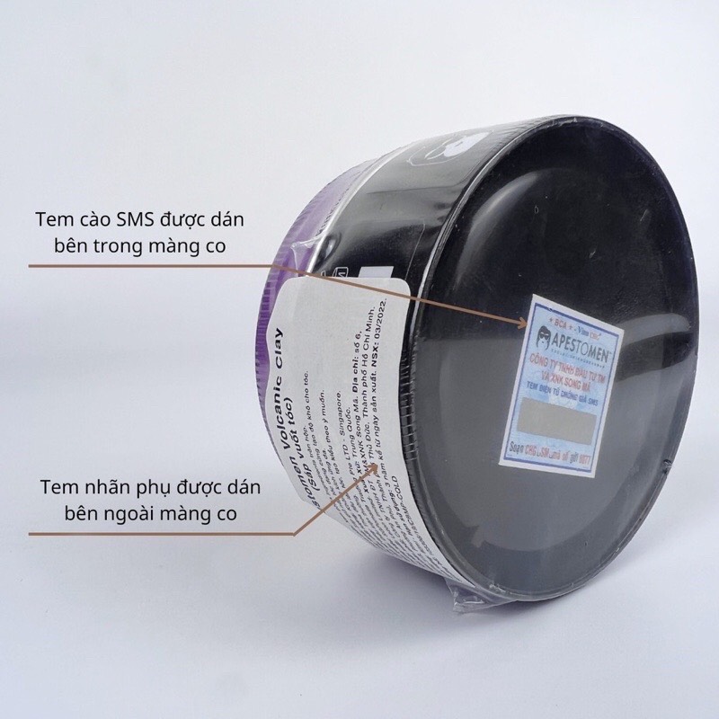 [HCM]Sáp Vuốt Tóc Apestomen Volcanic Clay Version 5 80g