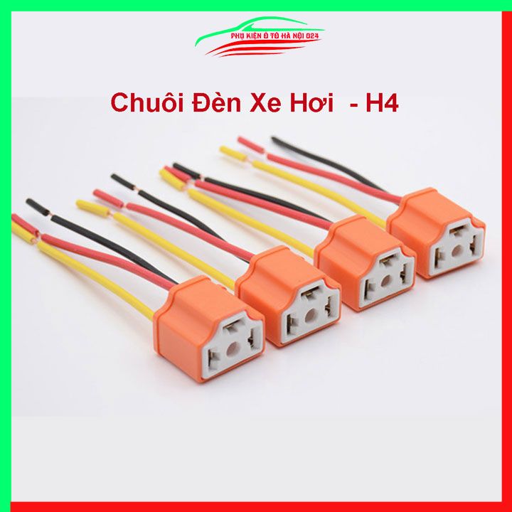 1 Chiếc chuôi đèn, đui đèn sứ H4 dùng cho đèn pha ô tô, xe máy, chịu nhiệt tốt