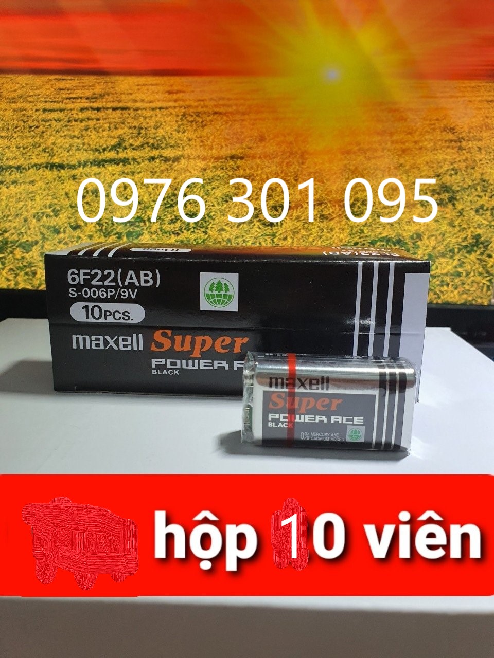 [MAXELL - Hộp] Pin vuông 9V / AA /AAA - Đèn Led Phương Nam
