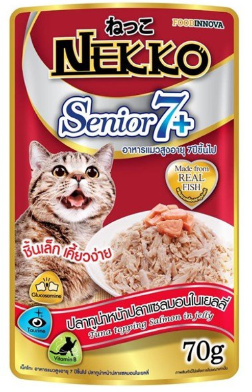 [Hoàn Tiền 10%] Combo 4 Nekko senior 7+ cho mèo lớn tuổi (ngẫu nhiên)