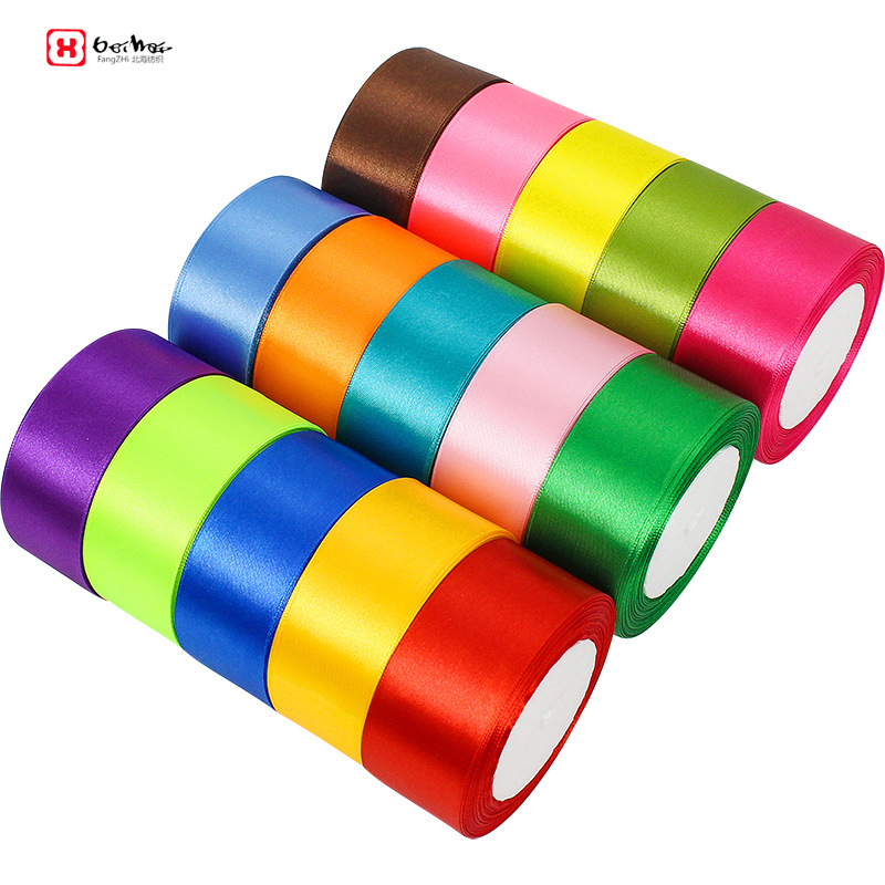 Ruy băng lụa 4cm cuộn 5-22m làm đồ handmade, nơ buộc hoa quà