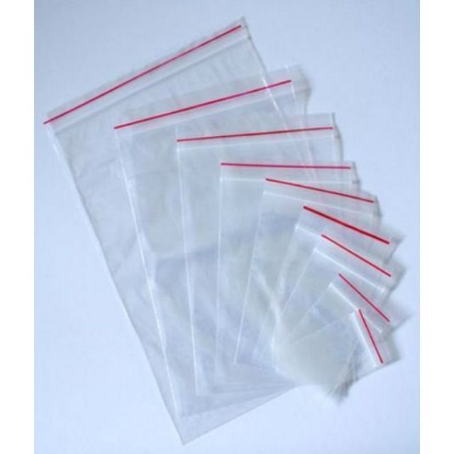 (Ảnh thật) 500gr Túi Zip Viền Đỏ các size