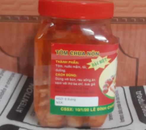 Tôm chua Phú thành tôm nõn 350G - Đặc sản Huế