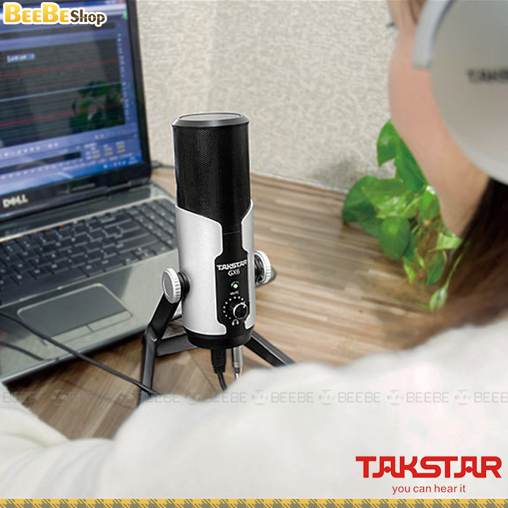 Takstar GX6 USB - Micro Thu Âm USB Cho Bình Luận Viên, Streamer, Game Thủ