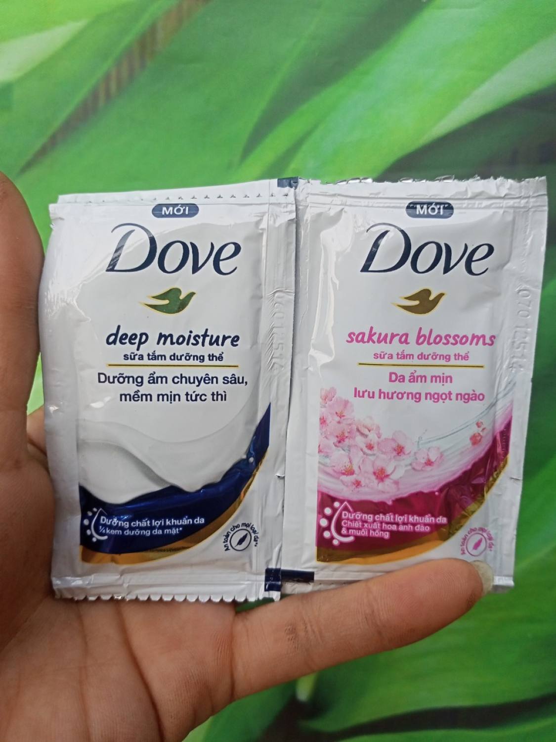 Combo 50 gói sữa tắm dưỡng thể Dove 6g