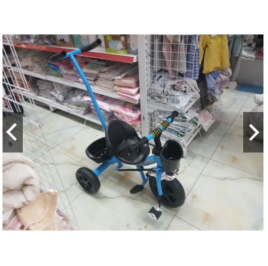 Xe đạp 3 bánh có cán đẩy mới 2020