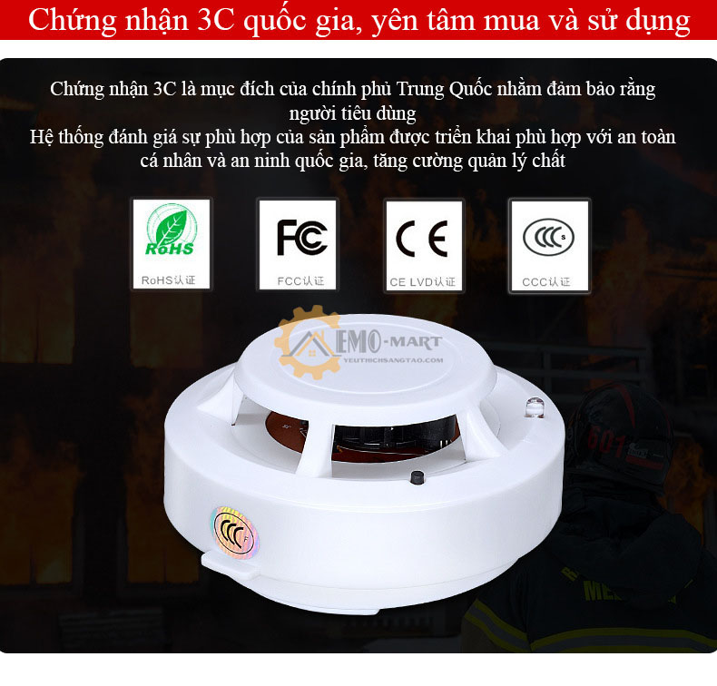 Máy báo khói báo cháy độc lập SA1201