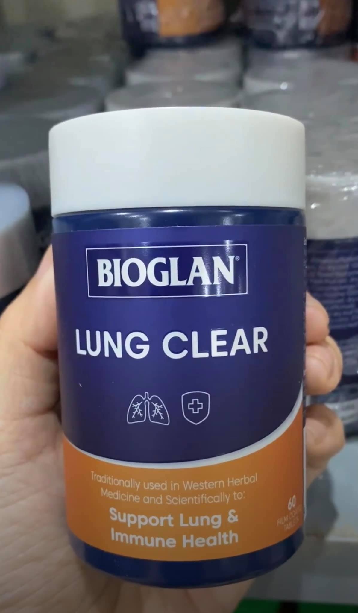 Bioglan Lung Clear -  uống hỗ trợ thanh lọc phổi