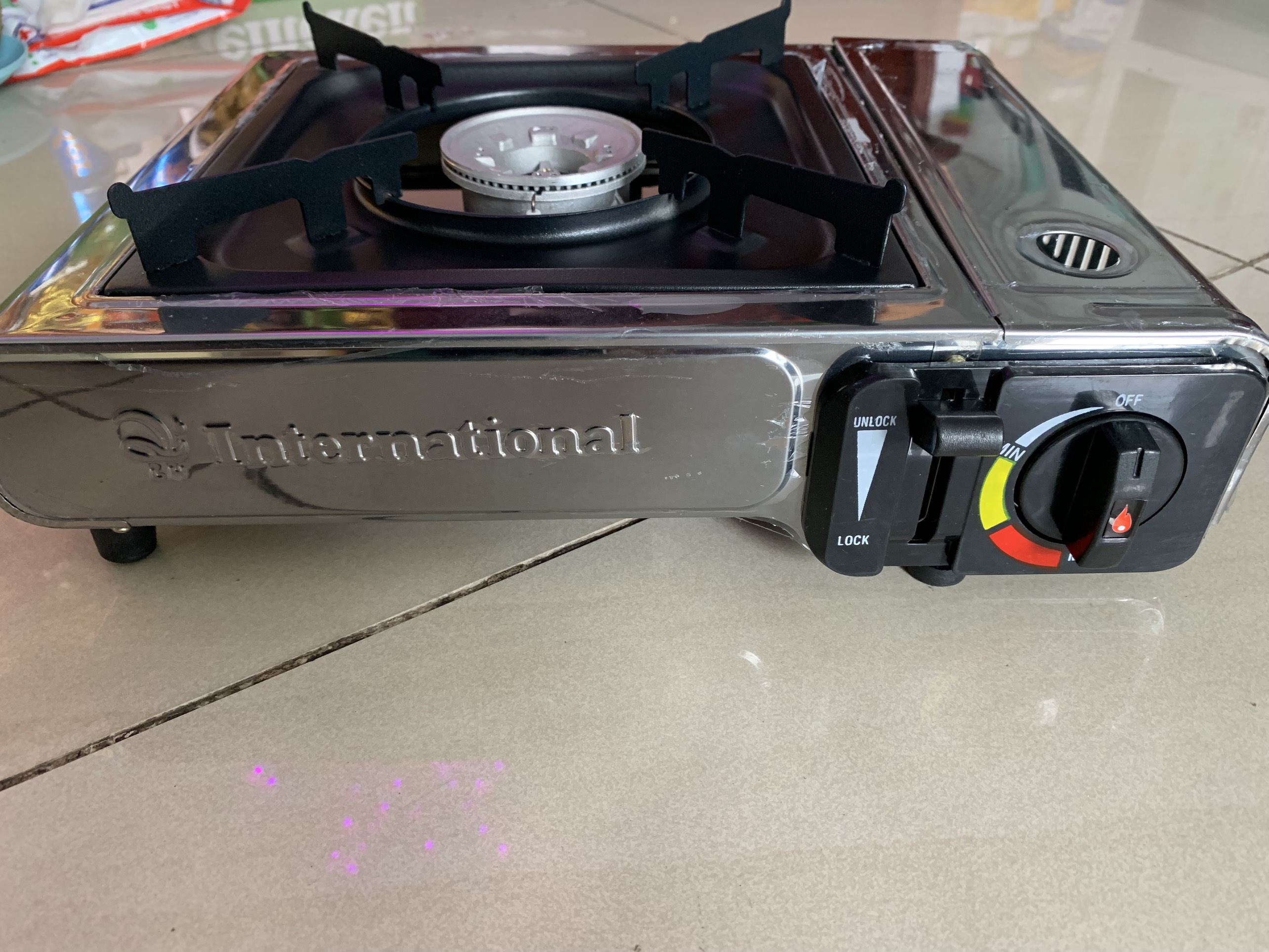 Bếp ga mini du lịch Inox INTERNATION
