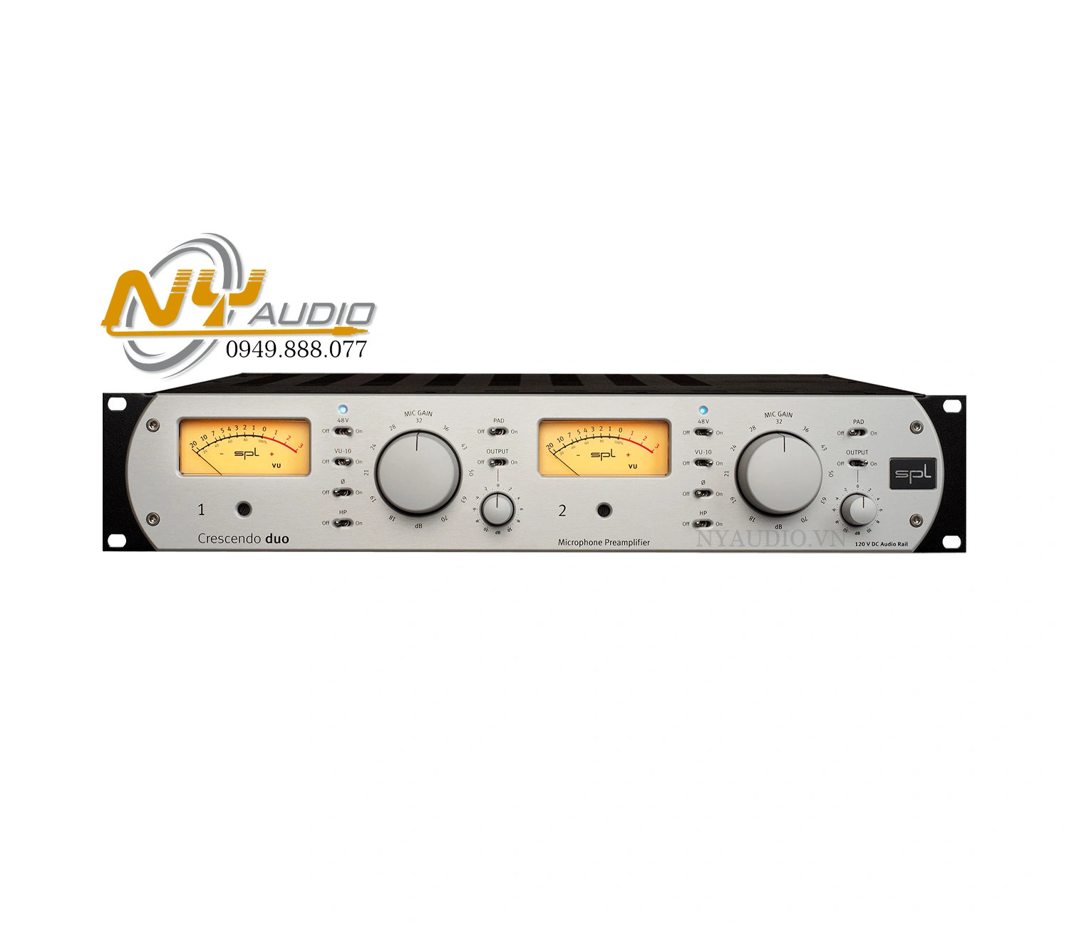 đầu chỉnh âm SPL Crescendo Duo 2-channel Mic Preamp