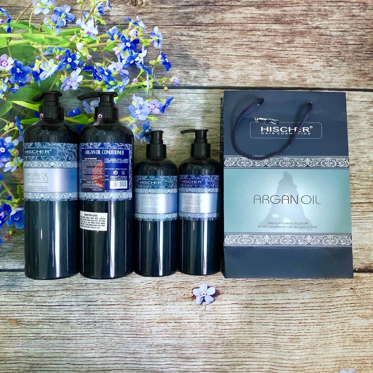 [+Tặng mũ trùm]Dầu gội siêu mềm mượt Hischer collagen 1000ml